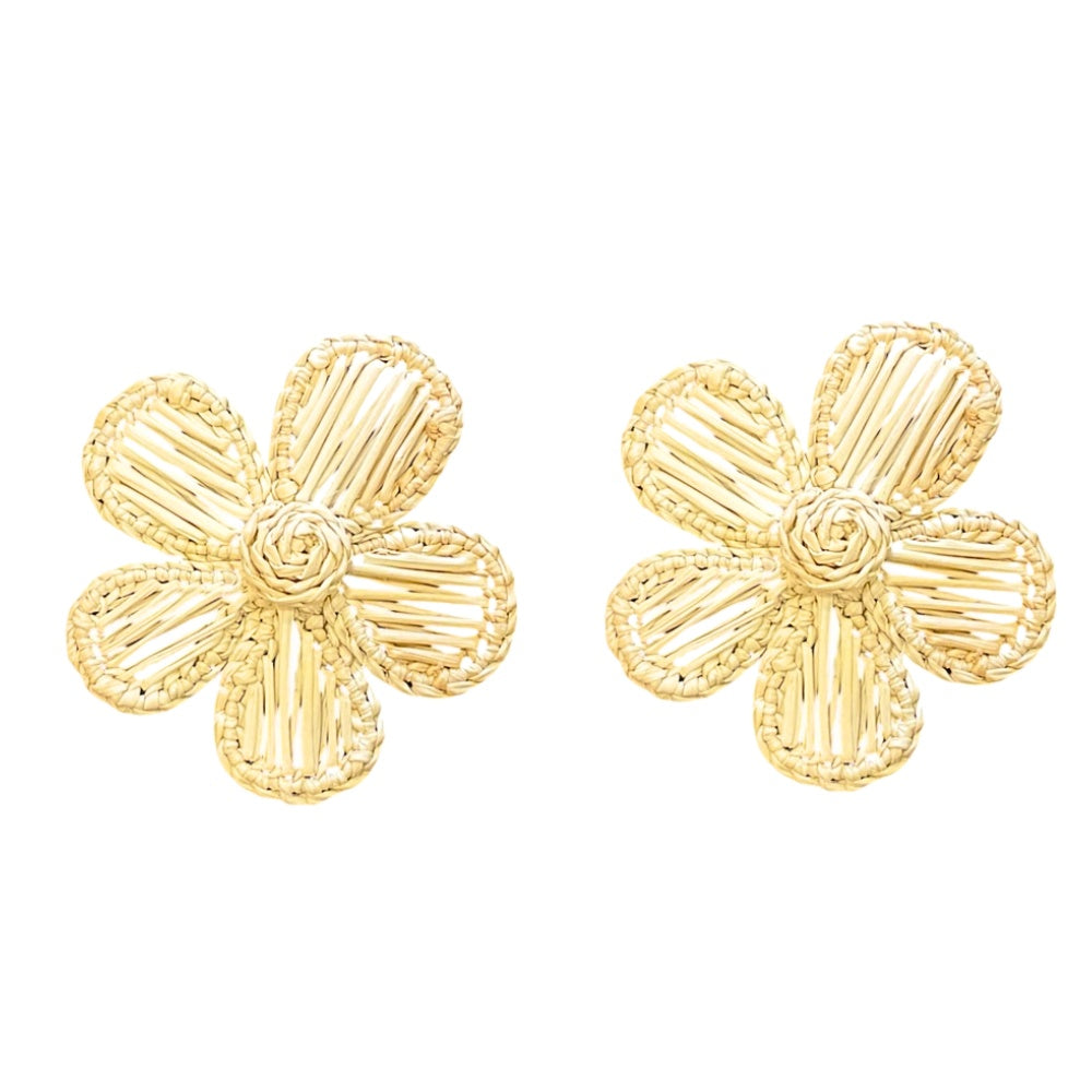 Aretes Flor de Toquilla