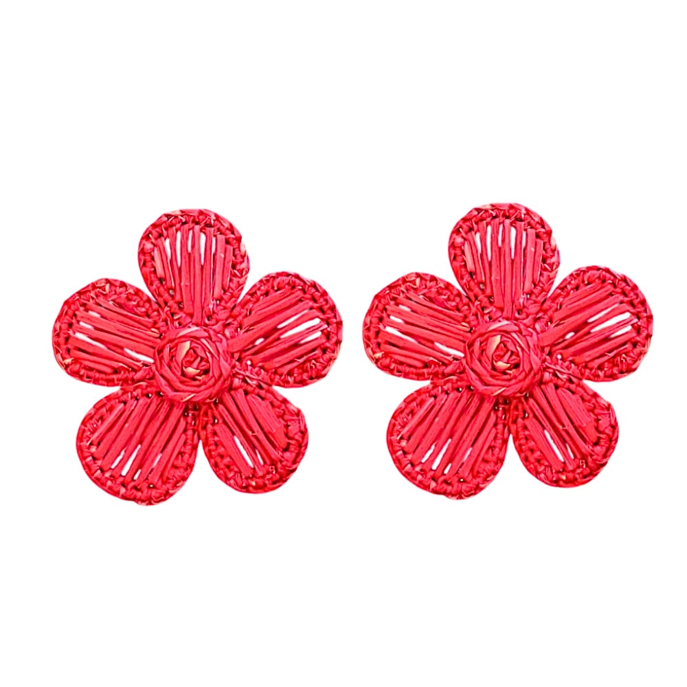 Aretes Flor de Toquilla