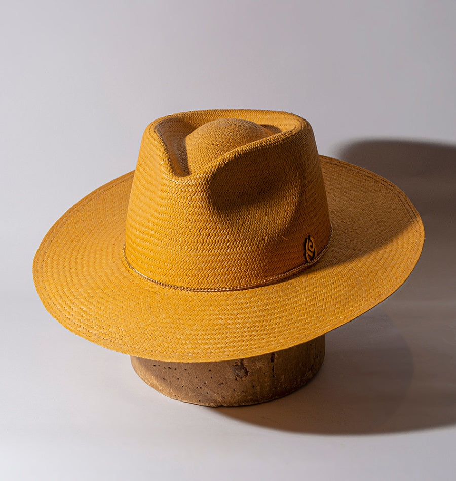 Sombrero Fedora Mostaza - Panama Hat